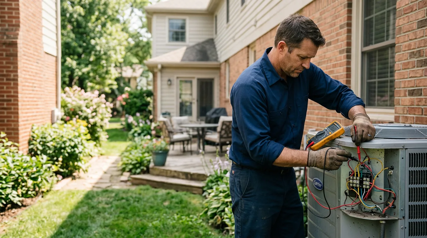 HVAC technician working near Lancaster, SC